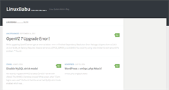Desktop Screenshot of linuxbabu.net