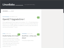 Tablet Screenshot of linuxbabu.net